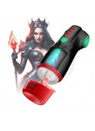 Интерактивный мастурбатор Raven с вакуумом, вибрацией и подсветкой - Shots Media BV - в Комсомольске-на-Амуре купить с доставкой