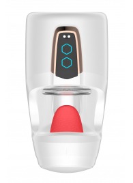 Белый мастурбатор с язычком и возвратно-поступательными движениями - Secwell - в Комсомольске-на-Амуре купить с доставкой