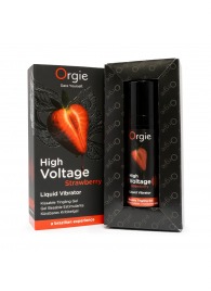 Жидкий вибратор Orgie High Voltage Strawberry - 15 мл. - ORGIE - купить с доставкой в Комсомольске-на-Амуре