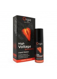 Жидкий вибратор Orgie High Voltage Strawberry - 15 мл. - ORGIE - купить с доставкой в Комсомольске-на-Амуре