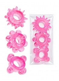 Комплект из 3 розовых эрекционных колец - Erowoman-Eroman - в Комсомольске-на-Амуре купить с доставкой