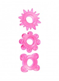 Комплект из 3 розовых эрекционных колец - Erowoman-Eroman - в Комсомольске-на-Амуре купить с доставкой