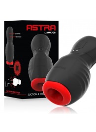 Черно-красный мастурбатор с вибрацией и всасыванием - JAMYJOB - в Комсомольске-на-Амуре купить с доставкой