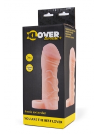 Фаллическая удлиняющая насадка с кольцом для фиксации - 16 см. - ToyFa - в Комсомольске-на-Амуре купить с доставкой Фаллическая удлиняющая насадка с кольцом для фиксации - 16 см. - ToyFa - в Комсомольске-на-Амуре купить с доставкой