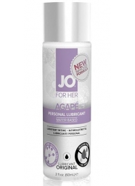 Лубрикант на водной основе для женщин JO AGAPE LUBRICANT ORIGINAL - 60 мл. - System JO - купить с доставкой в Комсомольске-на-Амуре