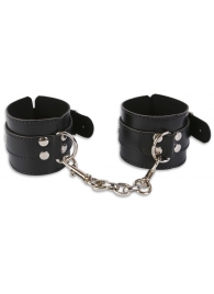 Манжеты с ремешками и карабинами для сцепки - Пикантные штучки - купить с доставкой в Комсомольске-на-Амуре