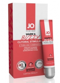 Клиторальный крем JO WARM   BUZZY CLITORAL GEL - 10 мл. - System JO - купить с доставкой в Комсомольске-на-Амуре