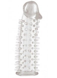 Прозрачная насадка на половой член с закрытой головкой и шипами - 12,5 см. - ToyFa - в Комсомольске-на-Амуре купить с доставкой