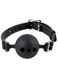 Силиконовый кляп-шар с отверстиями для дыхания Silicone Breathable Ball Gag Small - Pipedream - купить с доставкой в Комсомольске-на-Амуре