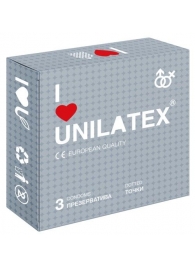 Презервативы с точками Unilatex Dotted - 3 шт. - Unilatex - купить с доставкой в Комсомольске-на-Амуре