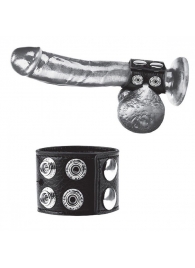 Ремень на член и мошонку 1.5  Cock Ring With Ball Strap - BlueLine - купить с доставкой в Комсомольске-на-Амуре