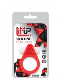 Красное эрекционное кольцо LIT-UP SILICONE STIMU RING 1 RED - Dream Toys - в Комсомольске-на-Амуре купить с доставкой