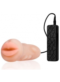 Мастурбатор-ротик с вибрацией REALSTUFF VIBRATING MASTURBATOR MOUTH - Dream Toys - в Комсомольске-на-Амуре купить с доставкой