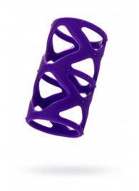 Фиолетовая насадка-сетка на пенис - 7,5 см. - A-toys - в Комсомольске-на-Амуре купить с доставкой