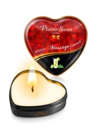 Массажная свеча с ароматом мохито Bougie Massage Candle - 35 мл. - Plaisir Secret - купить с доставкой в Комсомольске-на-Амуре