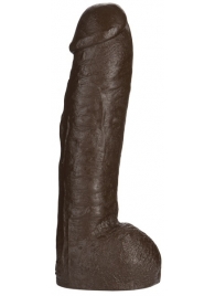 Большая насадка для трусиков Vac-U-Lock Realistic Hung - 31,7 см. - Doc Johnson - купить с доставкой в Комсомольске-на-Амуре