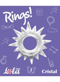 Прозрачное эрекционное кольцо Rings Cristal - Lola Games - в Комсомольске-на-Амуре купить с доставкой