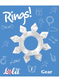 Прозрачное эрекционное кольцо Rings Gear - Lola Games - в Комсомольске-на-Амуре купить с доставкой