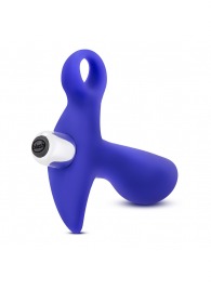 Синий стимулятор простаты с ручкой-кольцом Performance Prostimulator 02 - Blush Novelties - в Комсомольске-на-Амуре купить с доставкой