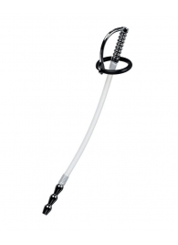 Силиконовый уретральный плаг со сменными фиксирующими кольцами Metal - ToyFa - купить с доставкой в Комсомольске-на-Амуре