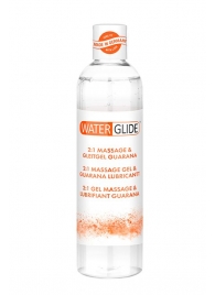 Гель-смазка 2-в-1 MASSAGE   LUBRICANT GUARANA - 300 мл. - Waterglide - купить с доставкой в Комсомольске-на-Амуре