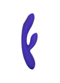 Фиолетовый вибратор с функцией электростимуляции Intimate E-Stimulator Dual Wand - 21,5 см. - California Exotic Novelties - купить с доставкой в Комсомольске-на-Амуре