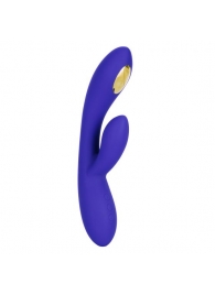 Фиолетовый вибратор с функцией электростимуляции Intimate E-Stimulator Dual Wand - 21,5 см. - California Exotic Novelties - купить с доставкой в Комсомольске-на-Амуре