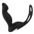 Черный вибромассажер простаты P-PLEASER W ERECTION ENHANCE - Dream Toys - в Комсомольске-на-Амуре купить с доставкой
