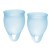 Набор голубых менструальных чаш Feel confident Menstrual Cup - Satisfyer - купить с доставкой в Комсомольске-на-Амуре