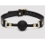 Черный кляп-шар Bound to You Faux Leather Ball Gag - Fifty Shades of Grey - купить с доставкой в Комсомольске-на-Амуре