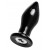 Черная стеклянная вибровтулка - 10,5 см. - Sexus