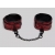 Красно-черные оковы Reversible Faux Leather Ankle Cuffs - Fifty Shades of Grey - купить с доставкой в Комсомольске-на-Амуре
