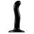 Черный фаллоимитатор-насадка Strap-On-Me P G spot Dildo size S - 16,4 см. - Strap-on-me - купить с доставкой в Комсомольске-на-Амуре