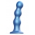 Голубая насадка Strap-On-Me Dildo Plug Balls size L - Strap-on-me - купить с доставкой в Комсомольске-на-Амуре
