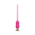 Розовый тонкий стимулятор Nipple Vibrator - 23 см. - I-MOON - купить с доставкой в Комсомольске-на-Амуре