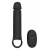 Черная насадка-удлинитель с вибрацией Vibrating Extender With Remote - Dream Toys - в Комсомольске-на-Амуре купить с доставкой