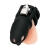 Черная клетка для пениса Silicone Small 2 in Cock Cage With Ball Divider - BlueLine - купить с доставкой в Комсомольске-на-Амуре