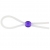 Прозрачное лассо с фиолетовой бусиной SILICONE COCK RING WITH BEAD LAVENDER - NMC - в Комсомольске-на-Амуре купить с доставкой