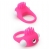 Розовое эрекционное кольцо с щеточкой LIT-UP SILICONE STIMU RING 5 - Dream Toys - в Комсомольске-на-Амуре купить с доставкой