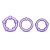 Набор из 3 фиолетовых эрекционных колец Stay Hard Beaded Cockrings - Blush Novelties - в Комсомольске-на-Амуре купить с доставкой
