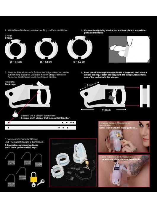 Набор для мужского пояса верности Cock Cage Set - Orion - купить с доставкой в Комсомольске-на-Амуре