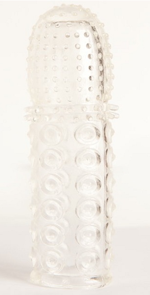 Прозрачная закрытая гелевая насадка - 13,5 см. - Toyfa Basic - в Комсомольске-на-Амуре купить с доставкой Прозрачная закрытая гелевая насадка - 13,5 см. - Toyfa Basic - в Комсомольске-на-Амуре купить с доставкой