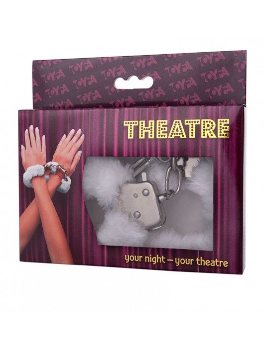 Наручники с белой меховой опушкой - ToyFa - купить с доставкой в Комсомольске-на-Амуре