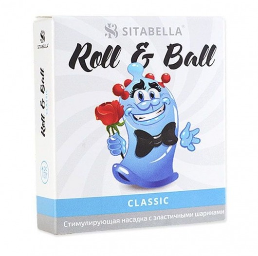 стимулирующий презерватив-насадка Roll   Ball Classic - Sitabella - купить с доставкой в Комсомольске-на-Амуре