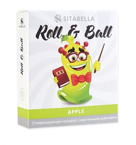 Стимулирующий презерватив-насадка Roll   Ball Apple - Sitabella - купить с доставкой в Комсомольске-на-Амуре