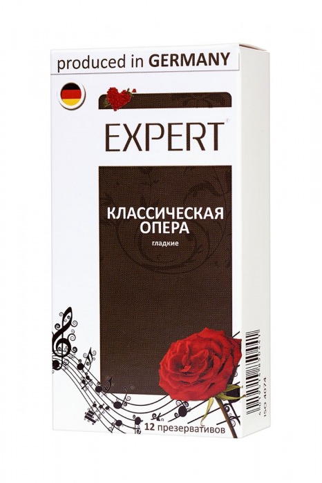 Гладкие презервативы Expert  Классическая опера  - 12 шт. - Expert - купить с доставкой в Комсомольске-на-Амуре