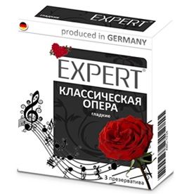 Гладкие презервативы Expert  Классическая опера  - 3 шт. - Expert - купить с доставкой в Комсомольске-на-Амуре