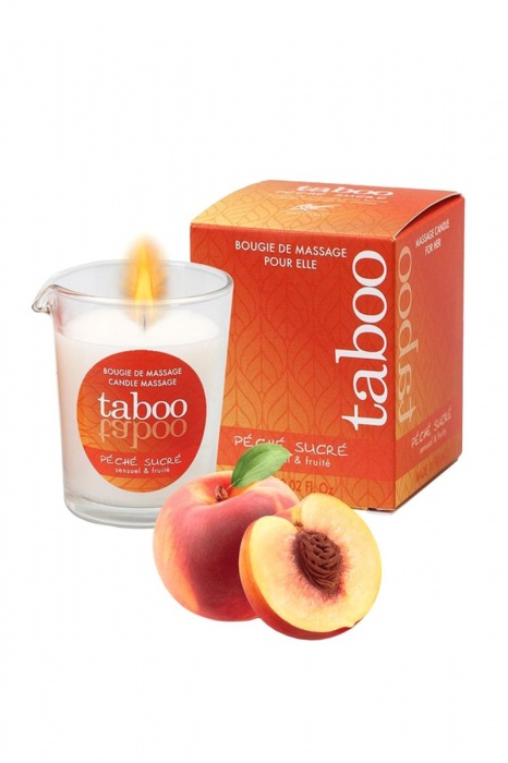 Массажное аромамасло с афродизиаками для женщин RUF Taboo Peche sucre - 60 гр. - RUF - купить с доставкой в Комсомольске-на-Амуре