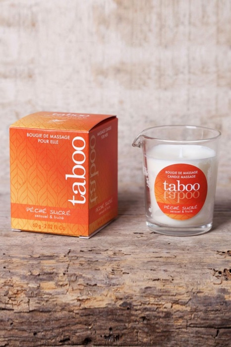 Массажное аромамасло с афродизиаками для женщин RUF Taboo Peche sucre - 60 гр. - RUF - купить с доставкой в Комсомольске-на-Амуре