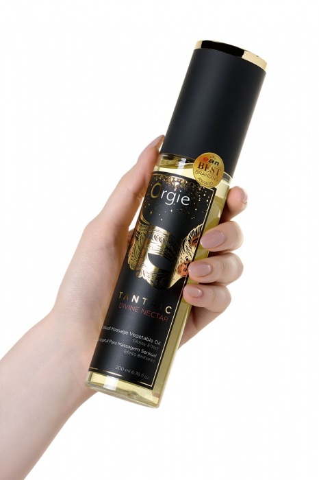 Растительное массажное масло Orgie Tantric Divine Nectar - 200 мл. - ORGIE - купить с доставкой в Комсомольске-на-Амуре